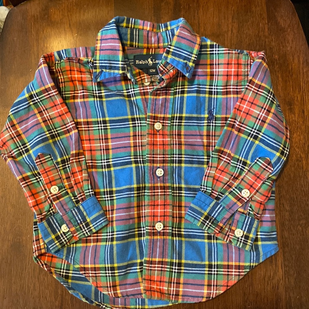 Ralph Lauren 12M button down shirt